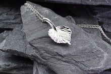 Load image into Gallery viewer, Sterling Silver Hand-Crafted Aspen Leaf Pendant Necklace, 20" Chain, View #2