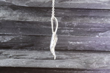 Load image into Gallery viewer, Cherish the elegance of nature with our exquisite 14K White Gold Aspen Leaf Pendant, intricately crafted to embody the grace of the Aspen tree. A perfect gift for someone special or a unique treat for yourself, this stunning piece represents growth, renewal, and resilience. The pendant comes with a matching 16" 14K White Gold Chain, beautifully complementing the pendant's design. Features: Custom 14K White Gold Aspen Leaf Pendant 16" 14K White Gold Chain, View #5