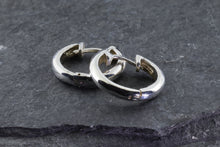 Load image into Gallery viewer, Sterling Silver Mini Hoop Earrings, View #4