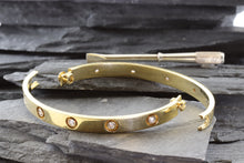 Load image into Gallery viewer, 14K Gold Love Bracelet Set With White Diamonds Including A Silver Screwdriver, View #3