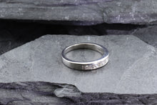 Load image into Gallery viewer, 14K White Gold Ladies Band Set With Baguette and Princess Cut Diamonds, View #5