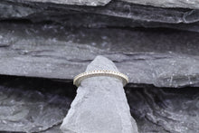 Load image into Gallery viewer, 14 K White Gold Shared-Prong Band with 28 Diamonds