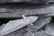 Load image into Gallery viewer, White Gold & Diamond Shared-Prong wedding band ring