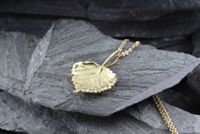 Load image into Gallery viewer, 14K Yellow Gold Aspen Leaf Pendants, View #5
