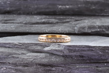 Load image into Gallery viewer, 14 Karat Rose Eternity Band Anniversary Ring Set With 28 Round Diamonds, View #1
