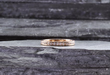 Load image into Gallery viewer, 14 Karat Rose Eternity Band Anniversary Ring With 34 Round Diamonds