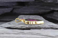 Load image into Gallery viewer, Drop Pendant Set w/ Round Ruby, View # 5