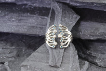 Load image into Gallery viewer, 18K White Gold Embrace Ring Set With 12 Blue Diamond And 7 Diamonds, View #1