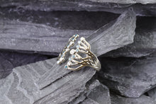 Load image into Gallery viewer, 18K White Gold Embrace Ring Set With 12 Blue Diamond And 7 Diamonds, View #3