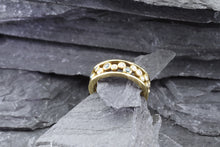 Load image into Gallery viewer, 18K Yellow Gold Diamond Bubble Ring View #1