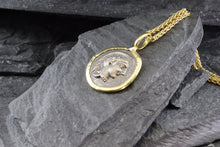 Load image into Gallery viewer, 18 Karat Yellow Gold Bezel Set And Ancient Greek Coin Pendant, Athina, View #2