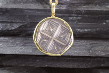 Load image into Gallery viewer, 18 Karat Yellow Gold Bezel Setting With A Silver Ancient Greek Coin Pendant, Ram, View #5