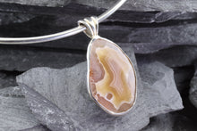 Load image into Gallery viewer, Free Form Agate and Sterling Silver Pendant, View #2