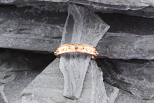 Load image into Gallery viewer, Lady's Rose 18 Karat Satin & Polished Contemporary Fashion Ring With Blue Diamonds