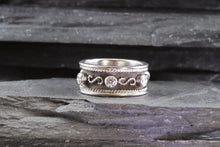 Load image into Gallery viewer, Lady's White 18 Karat Satin & Polished Contemporary Fashion Ring, View #4