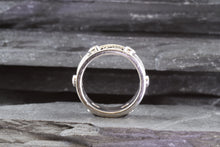 Load image into Gallery viewer, Lady's White 18 Karat Satin & Polished Contemporary Fashion Ring, View #5