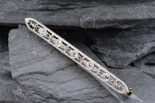 Load image into Gallery viewer, Platinum And 14K Yellow Gold Broach Set With Diamonds
