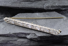Load image into Gallery viewer, Platinum And 14K Yellow Gold Broach Set With Diamonds