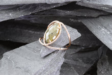Load image into Gallery viewer, Rose 14 Karat Antique Fashion Ring With Navette-Cut Diamond, View #3