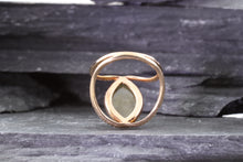 Load image into Gallery viewer, Rose 14 Karat Antique Fashion Ring With Navette-Cut Diamond, View #7