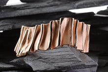 Load image into Gallery viewer, Rose Gold Over Sterling Silver Cuff Bracelet, View #3