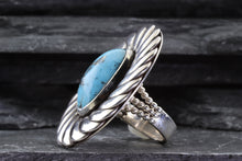 Load image into Gallery viewer, Sterling Silver And Turquoise Ring, View #5