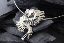 Load image into Gallery viewer, Sterling Silver Dragon Pendant, View #2