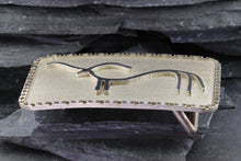 Load image into Gallery viewer, Handmade Sterling Silver Elk Belt Buckle, View #6