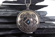 Load image into Gallery viewer, Sterling Silver Native Style Pendant Set With Turquoise, View #1