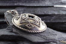 Load image into Gallery viewer, Sterling Silver Native Style Pendant Set With Turquoise, View #3