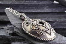 Load image into Gallery viewer, Sterling Silver Native Style Pendant Set With Turquoise, View #4