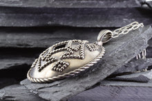 Load image into Gallery viewer, Sterling Silver Native Style Pendant Set With Turquoise, View #5