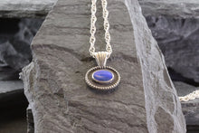 Load image into Gallery viewer, Sterling Silver Opal Doublet Pendant Set, 18" Chain