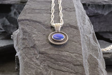 Load image into Gallery viewer, Sterling Silver Opal Doublet Pendant Set, 18" Chain