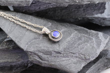 Load image into Gallery viewer, Sterling Silver Opal Doublet Pendant Set, 18" Chain