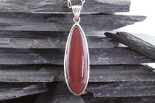 Load image into Gallery viewer, Sterling Silver Pendant Set with Agate, View #1