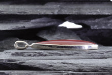 Load image into Gallery viewer, Sterling Silver Pendant Set With Agate