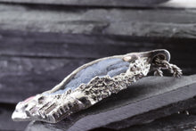 Load image into Gallery viewer, Sterling Silver Psilomelane Set With Pink Tourmaline, 18rope chain, View #8