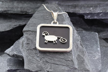 Load image into Gallery viewer, Sterling Silver Ram Petroglyph Pendant, View #2