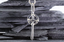 Load image into Gallery viewer, Sterling Silver Wandering Saints Celtic Cross, View #1