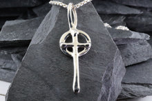 Load image into Gallery viewer, Sterling Silver Wandering Saints Celtic Cross, View #2