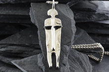 Load image into Gallery viewer, Sterling Silver Wandering Saints Embossed Risen Christ Cross Pendant, View #2