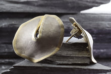 Load image into Gallery viewer, Two-Tone Gold-Plated Sterling Silver Earrings