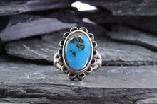 Load image into Gallery viewer, Sterling Silver and Turquoise Ring, View #4