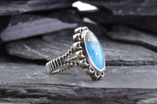 Load image into Gallery viewer, Sterling Silver and Turquoise Ring, View #5