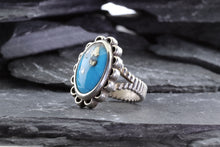 Load image into Gallery viewer, Sterling Silver and Turquoise Ring, View #6