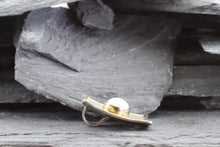 Load image into Gallery viewer, Two Tone Sterling Silver Satin & Polished Bezel Set Pendant With One Mabe' Pearl, View #3