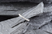 Load image into Gallery viewer, White 14 K Eternity Band Anniversary Ring With 38 Round Diamonds, View #3