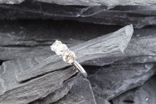 Load image into Gallery viewer, White Platinum 3 Stone 2.41 Tw, Round Diamonds, all F VS2 Diamond, View #3