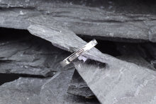 Load image into Gallery viewer, White Platinum Channel Set Wedding Band With 6 Baguette Diamonds, View #2